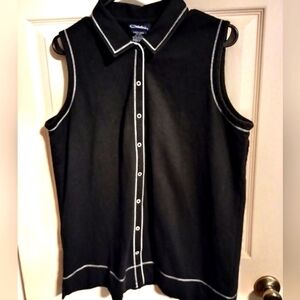 Women's Size Large Sleeveless Button Down Catalina Top